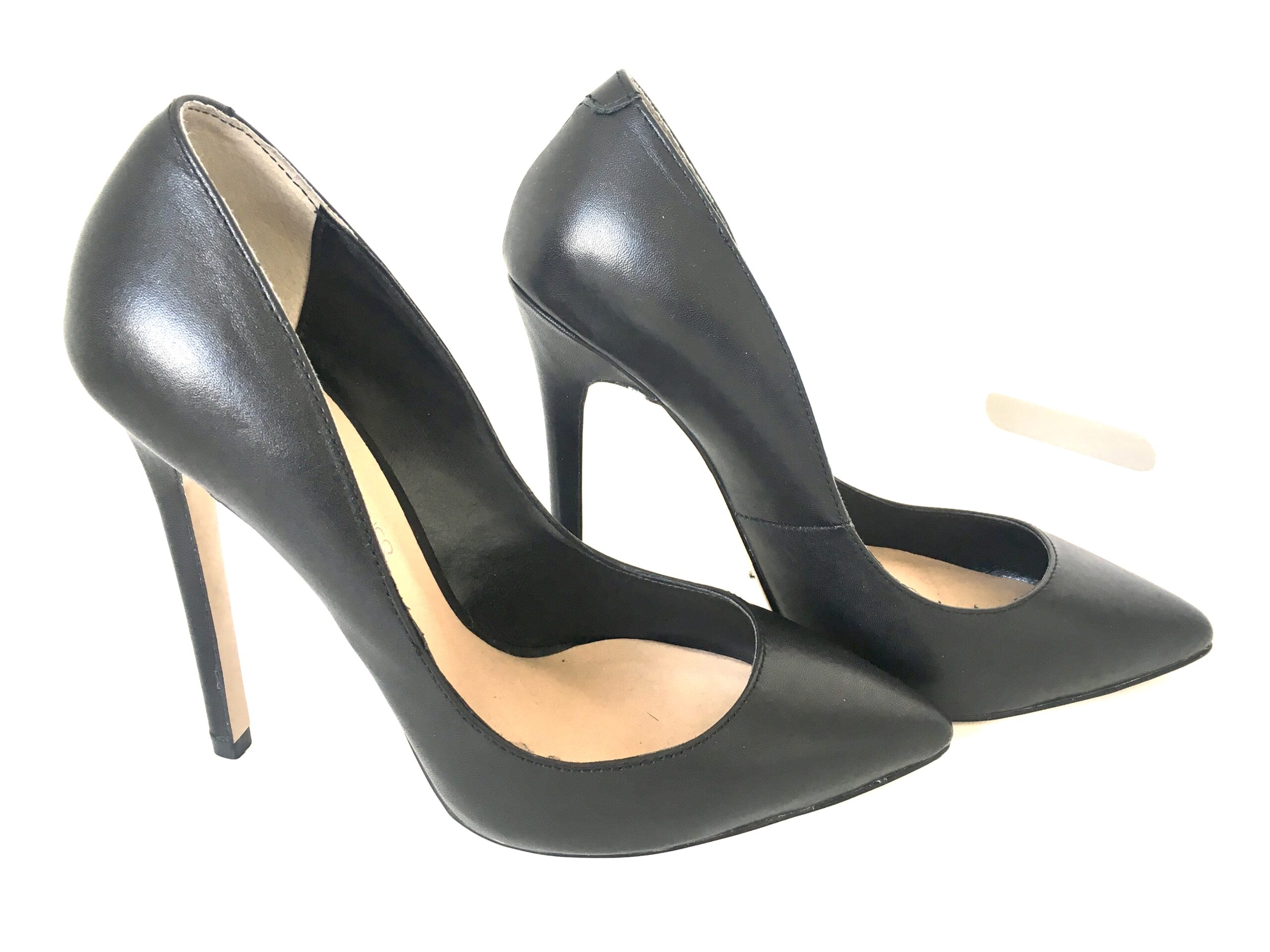 Black Suede Leather Pointy Pumps Heels for Women | The Royale Peacock